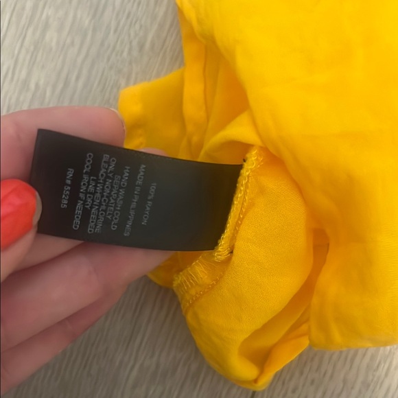 Express Yellow Asymmetrical Ruffled Camisole - Picture 6 of 6